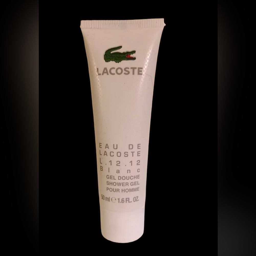 Lacoste Eau De Lacoste L.12.12 Blanc Pure Shower Gel 1.6 Oz 50ml Travel Size NEW